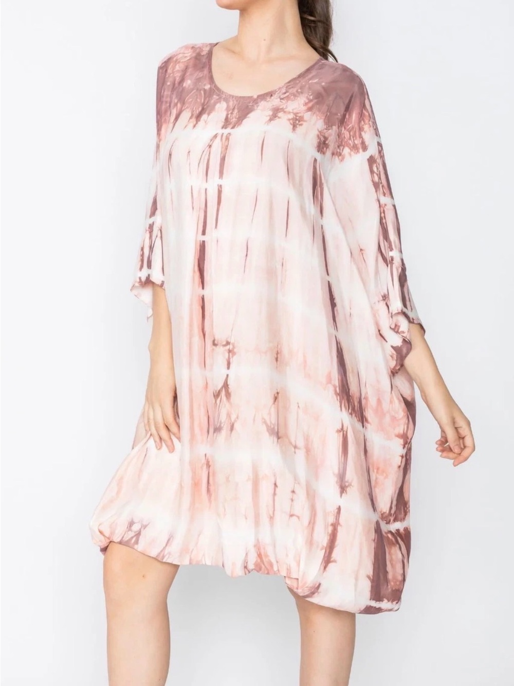 IC Collection Tie Dye Kaftan Bubble Dress M